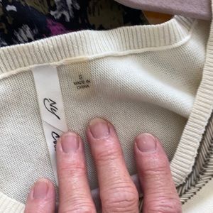 NY collection cold shoulder sweater